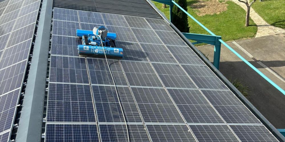 nettoyade de panneaux solaires photovoltaïques par la société Hydronet